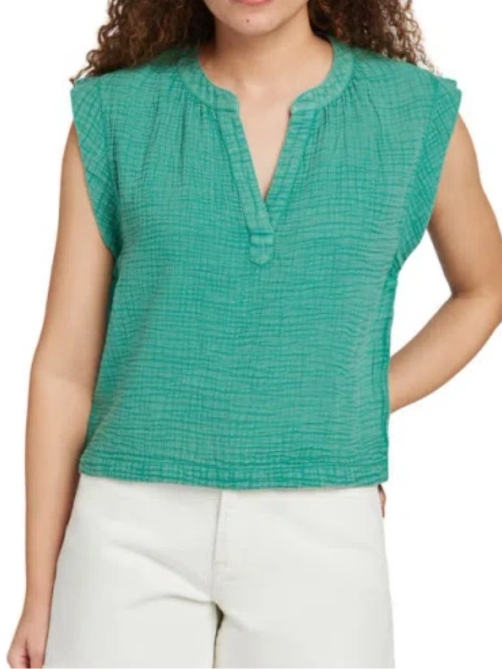 Faherty Dream Cotton Dylan Top Large